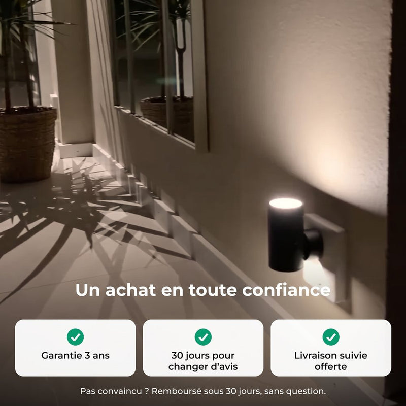 Garantie 3 ans, satisfait ou remboursé 30 jours, livraison suivie offerte