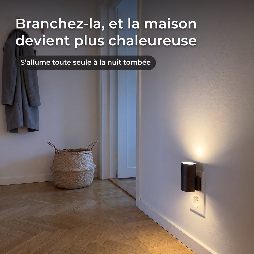 On branche la lampe et la maison devient plus chaleureuse